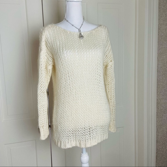 Saint Laurent off white wool mohair sweater XS - Picture 4 of 16